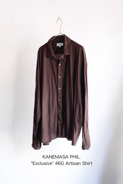 26SS【KANEMASA PHIL.】"Exclusive” 46G Artisan Shirt