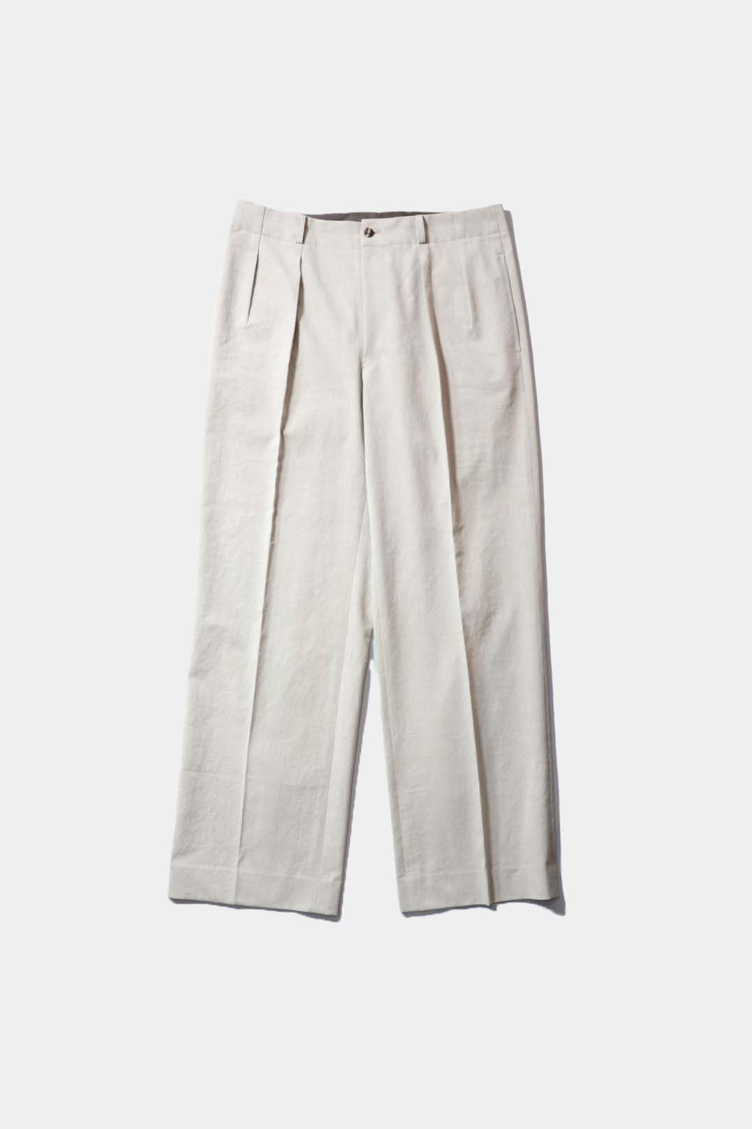 26SS【Cale】Nidom Chino Two Tuck Trousers