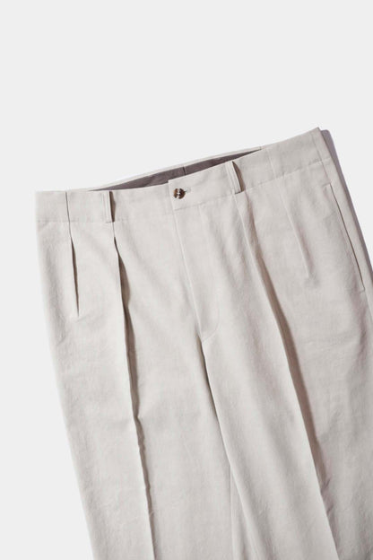 26SS【Cale】Nidom Chino Two Tuck Trousers