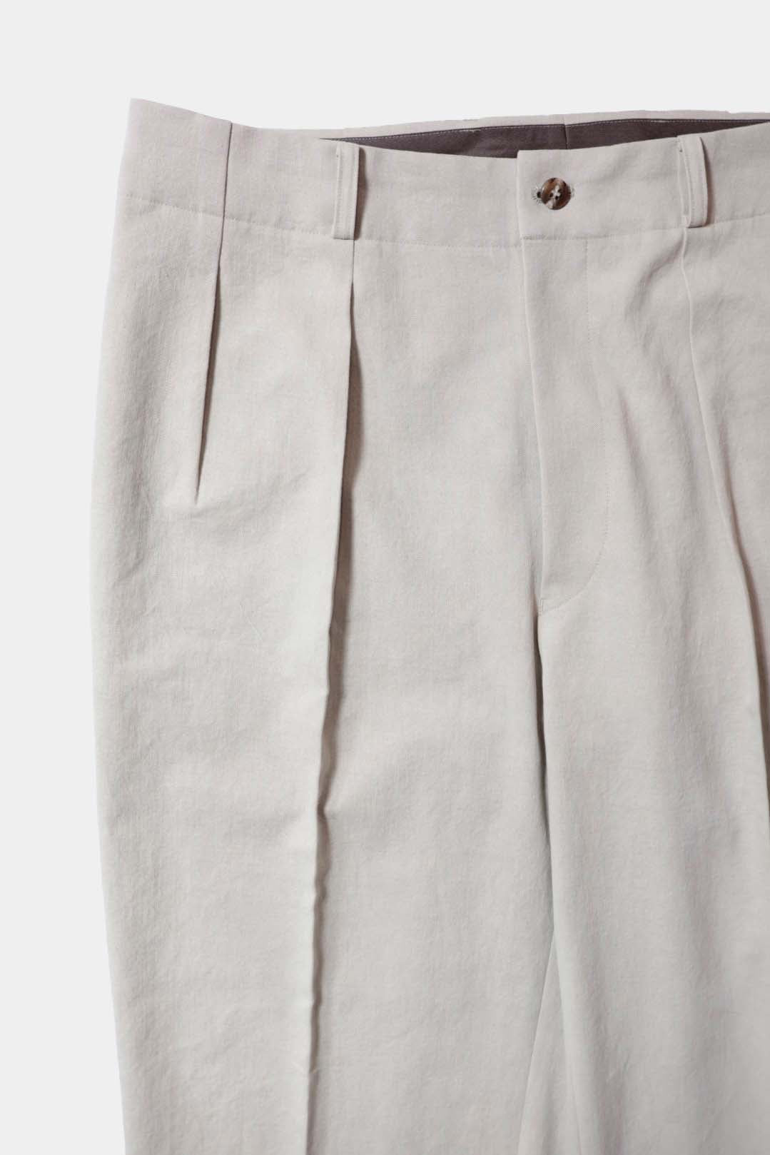 26SS【Cale】Nidom Chino Two Tuck Trousers