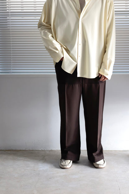 26SS [i'm here:] UN(I)FORM JERSEY: DOCKING PANTS / BROWN