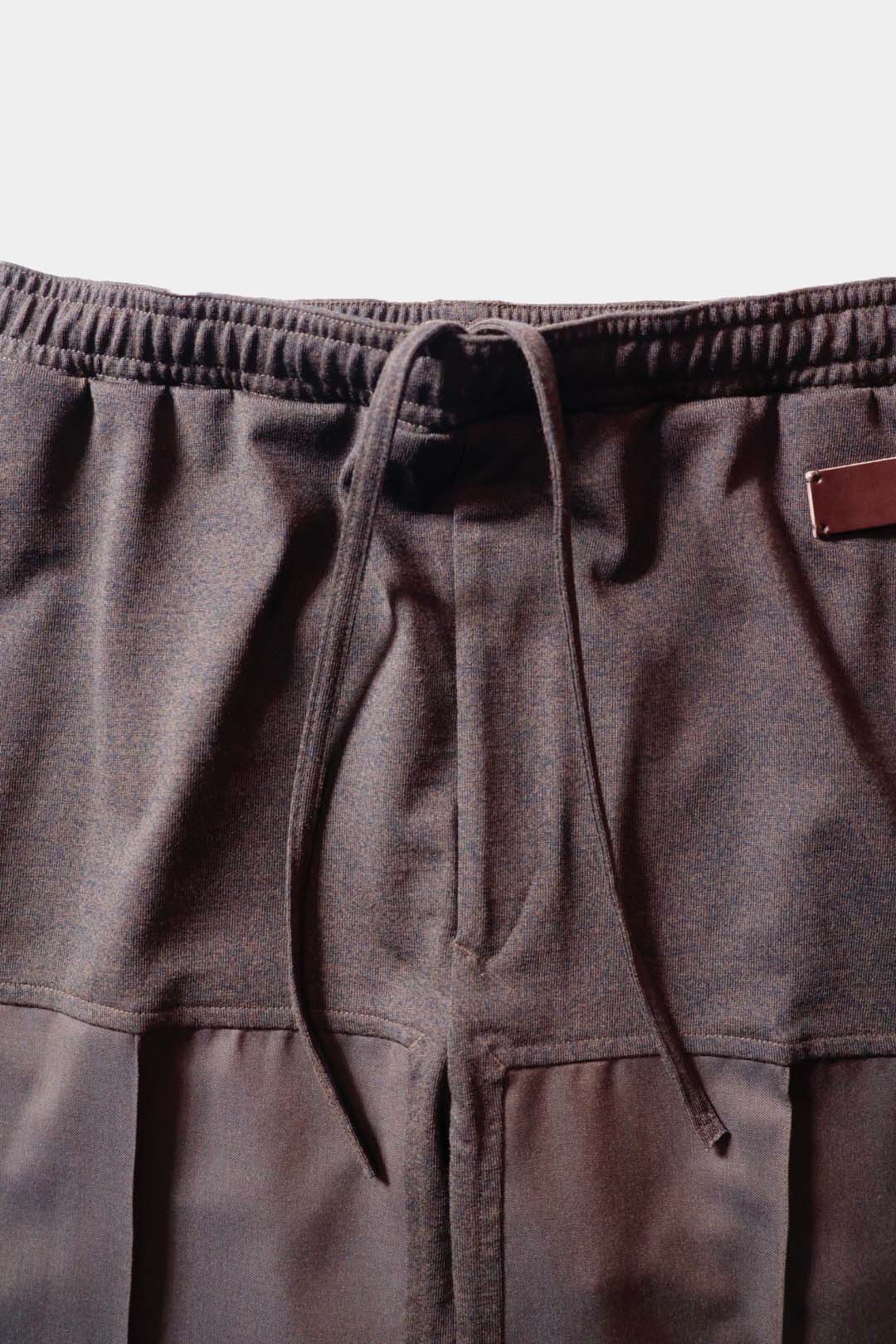 26SS [i'm here:] UN(I)FORM JERSEY: DOCKING PANTS / BROWN