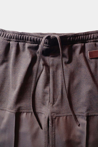 26SS [i'm here:] UN(I)FORM JERSEY: DOCKING PANTS / BROWN