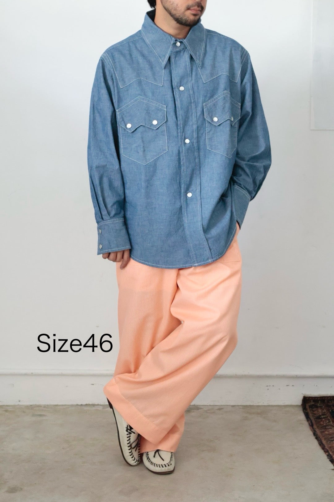 26SS【KOOKY ZOO 】JUVENILE DENIM WESTERN SHIRT TYPE3