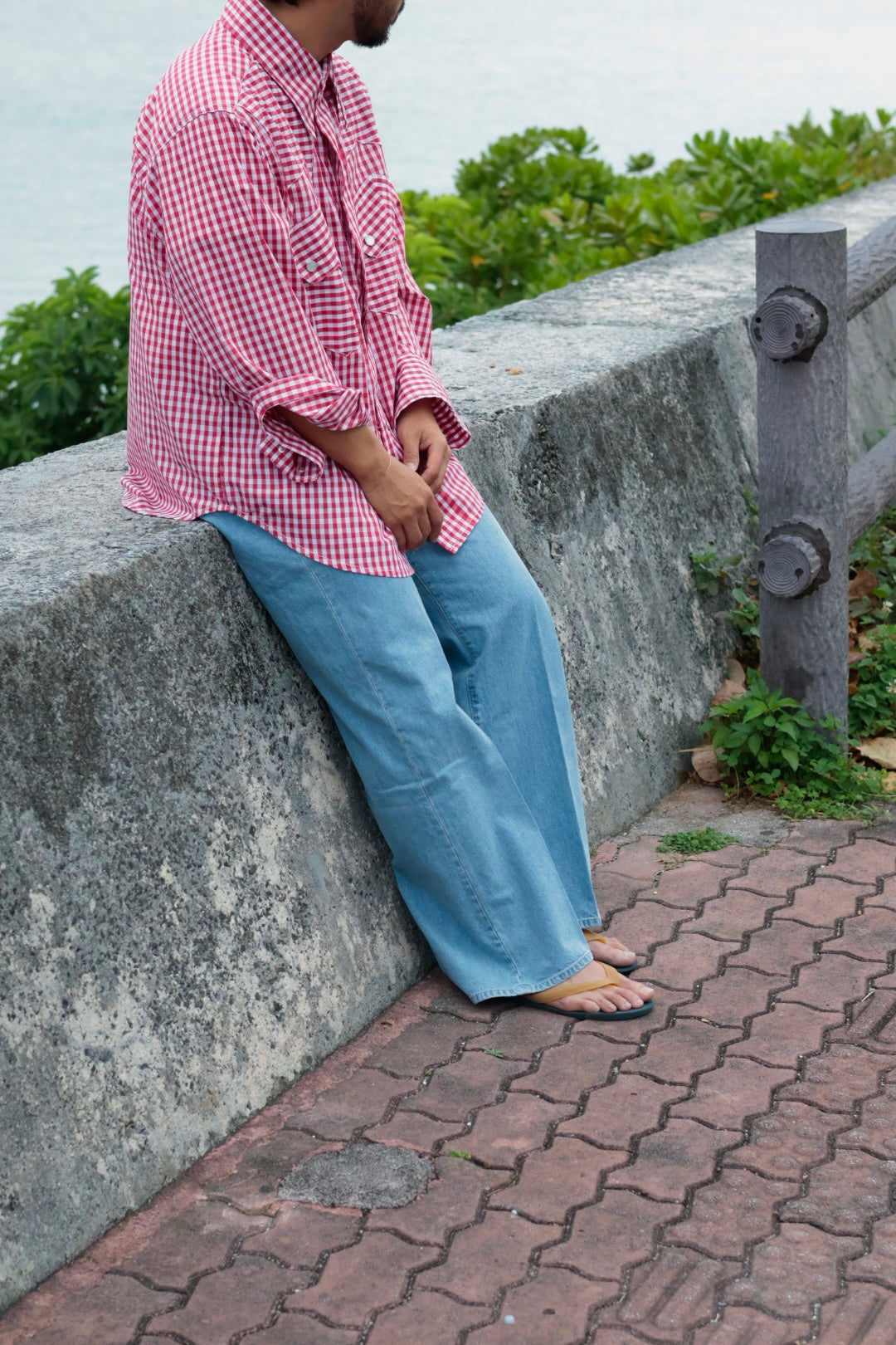 26SS【KOOKY ZOO 】JUVENILE DENIM WESTERN SHIRT TYPE3 (RED) – Mo