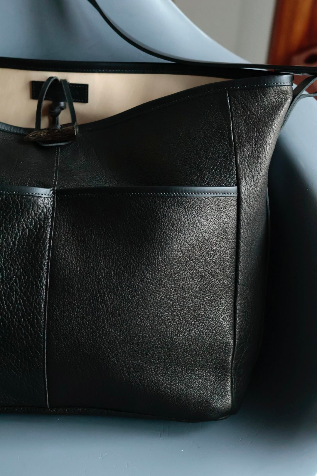 26SS【Post Production】2POCKETS TOTE BAG  BUFFALO LEATHER