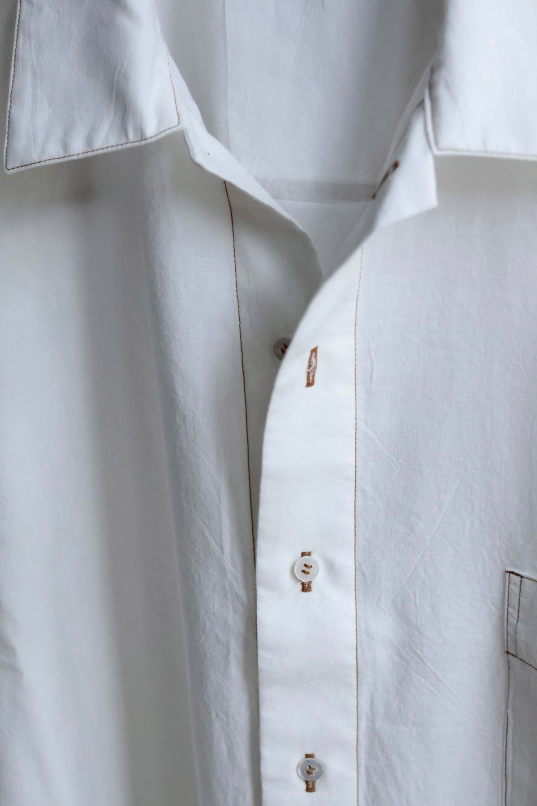 26SS【Cale】Lime Indigo Cotton Silk Shirt