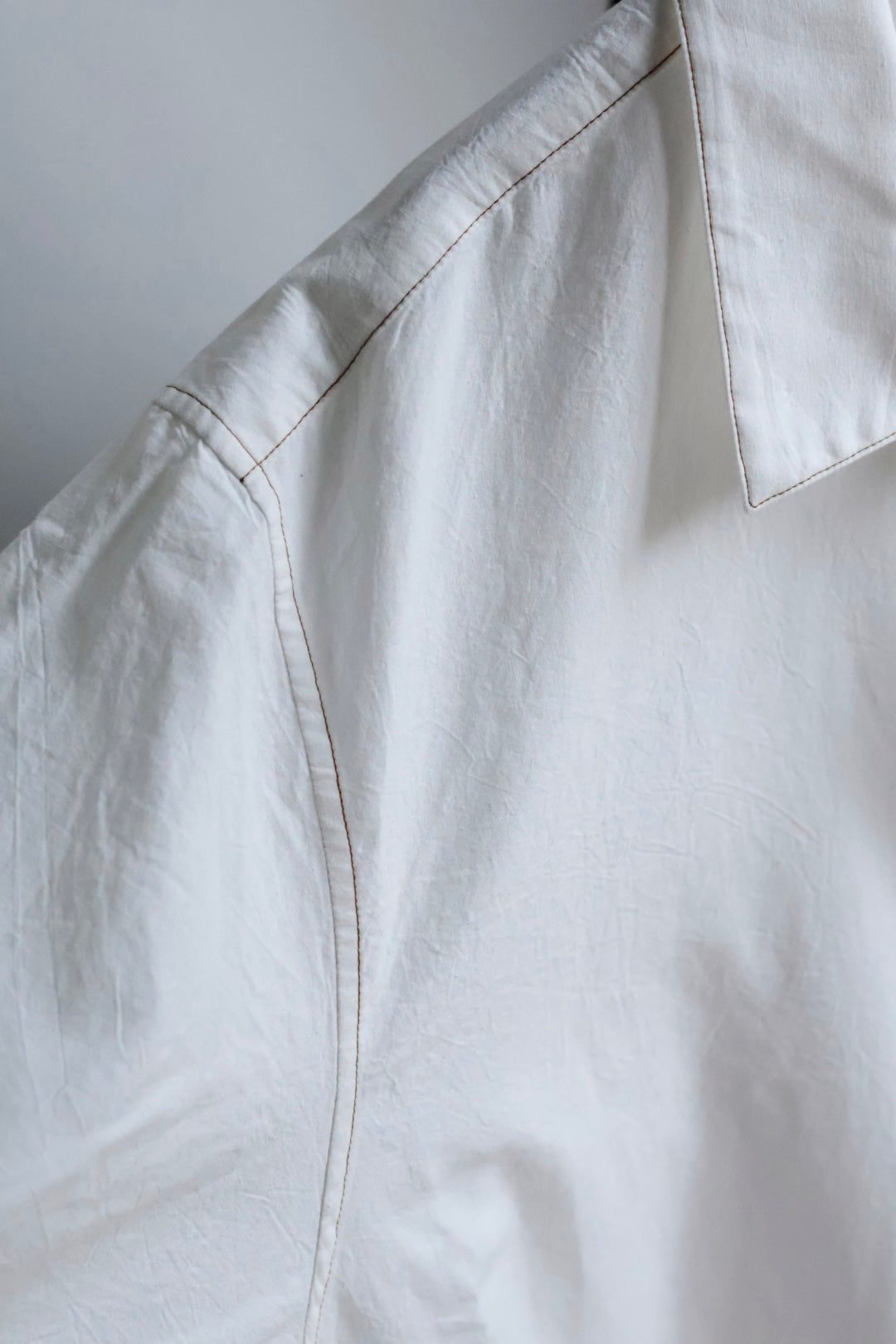 26SS【Cale】Lime Indigo Cotton Silk Shirt