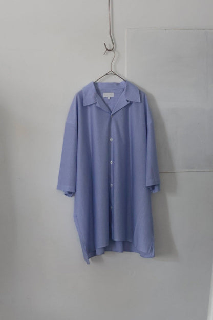 26SS【KANEMASA PHIL.】46G Stripe Ether Shirt / BLUE