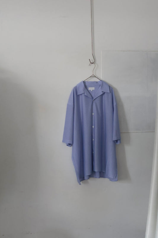 26SS【KANEMASA PHIL.】46G Stripe Ether Shirt / BLUE