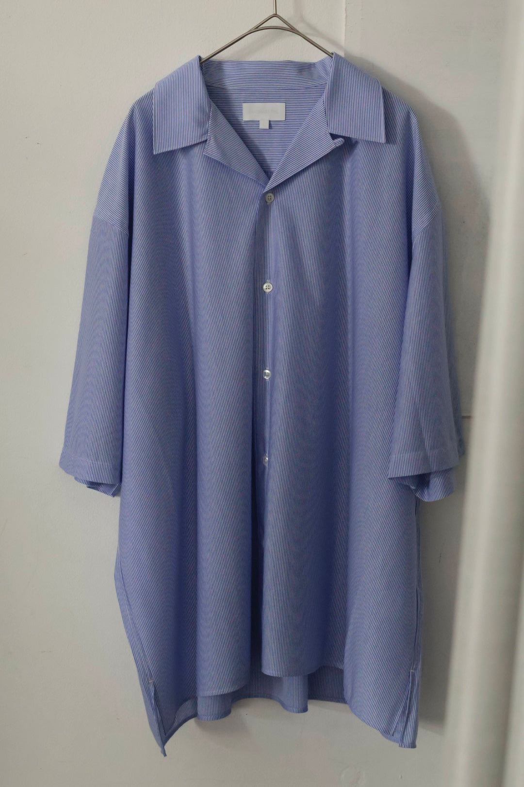 26SS【KANEMASA PHIL.】46G Stripe Ether Shirt / BLUE