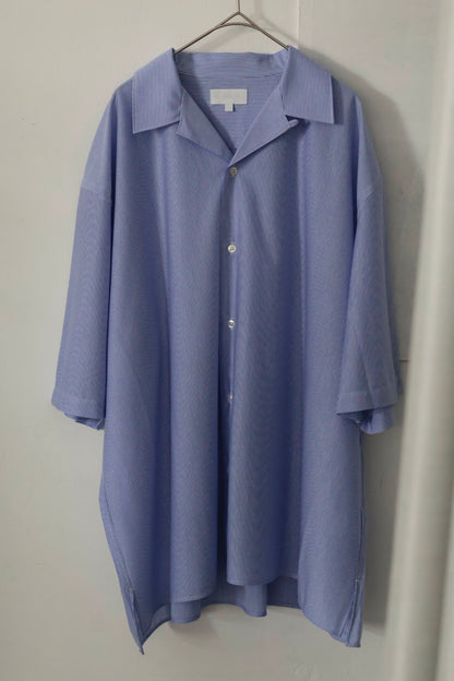 26SS【KANEMASA PHIL.】46G Stripe Ether Shirt / BLUE