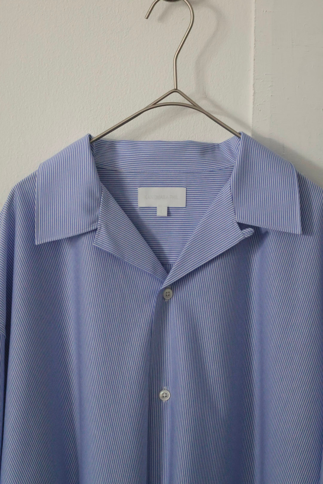 26SS【KANEMASA PHIL.】46G Stripe Ether Shirt / BLUE