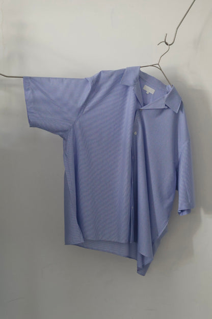 26SS【KANEMASA PHIL.】46G Stripe Ether Shirt / BLUE