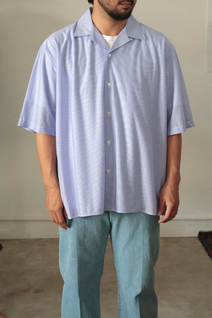 26SS【KANEMASA PHIL.】46G Stripe Ether Shirt / BLUE