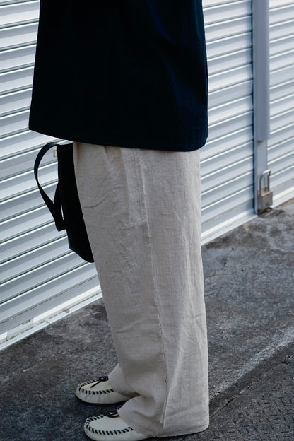 26SS【Urig】PIN CHECK SCHADEN 3TUCK PANTS NL
