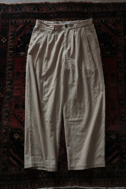 26SS【Urig】PIN CHECK SCHADEN 3TUCK PANTS NL
