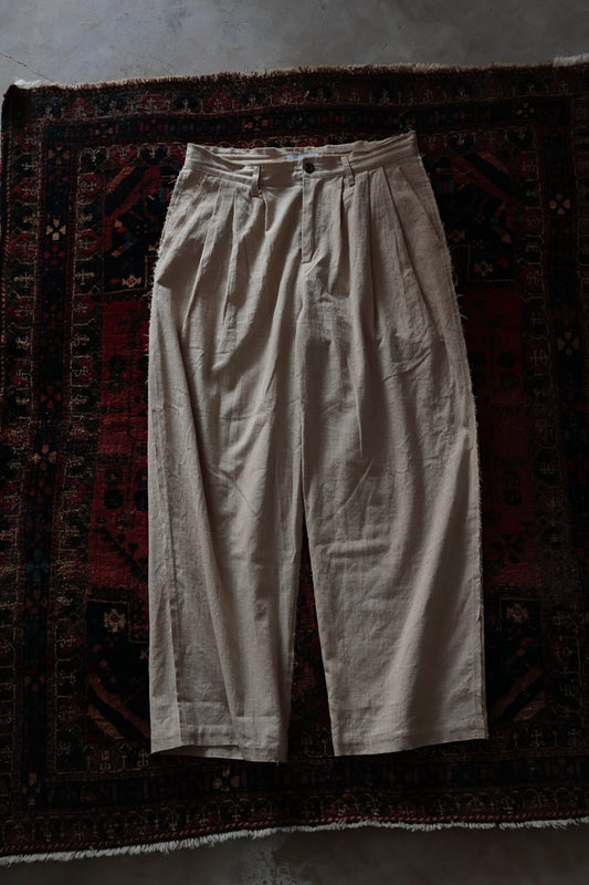 26SS【Urig】PIN CHECK SCHADEN 3TUCK PANTS NL