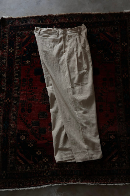 26SS【Urig】PIN CHECK SCHADEN 3TUCK PANTS NL