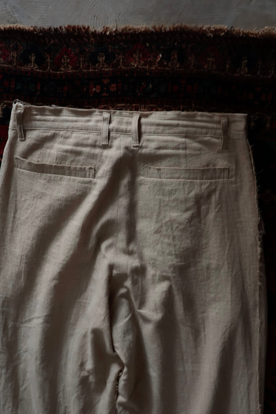 26SS【Urig】PIN CHECK SCHADEN 3TUCK PANTS NL