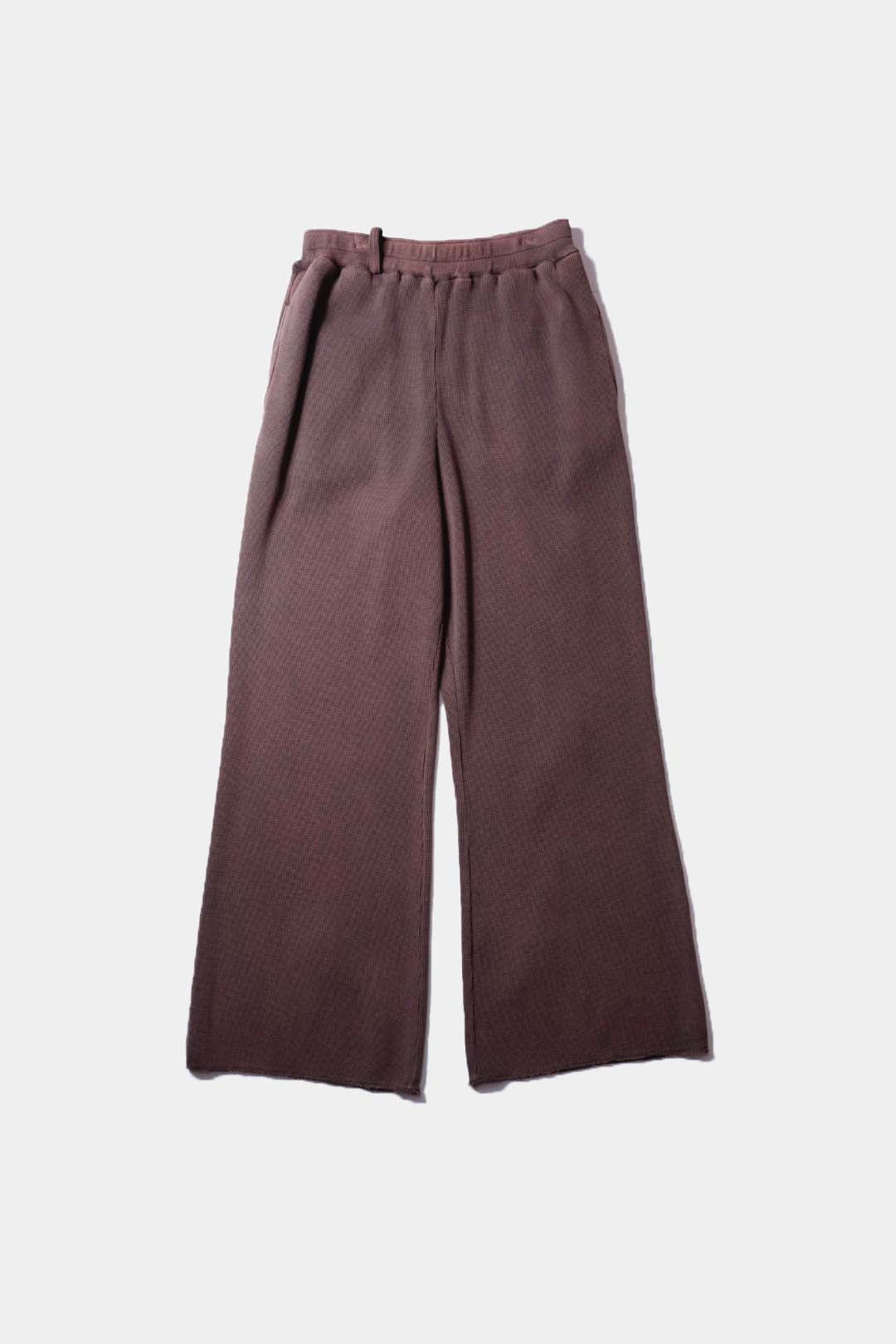26SS【KANEMASA PHIL. 】18G Garment Dye Pants / BROWN PIGMENT