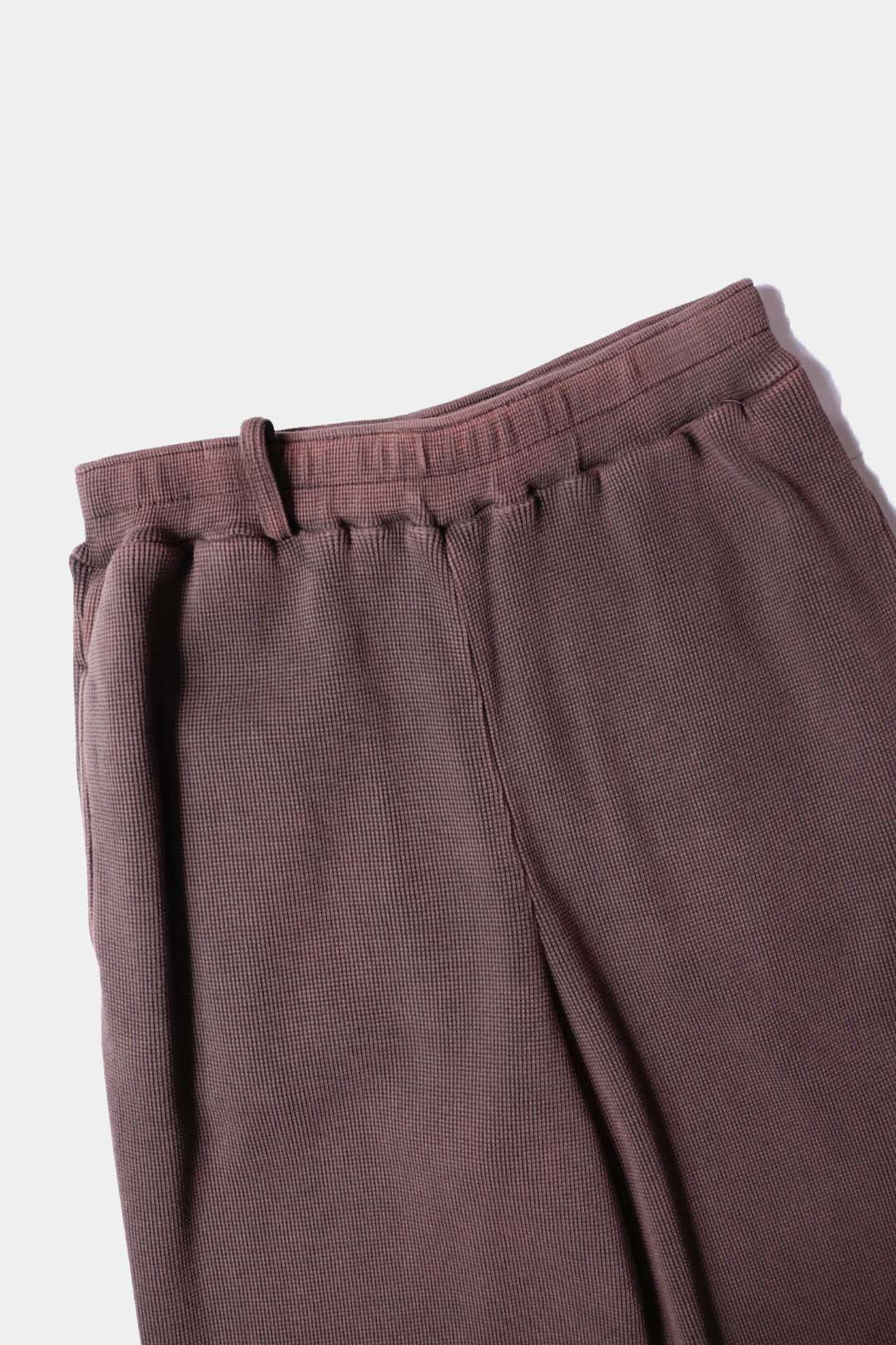 26SS【KANEMASA PHIL. 】18G Garment Dye Pants / BROWN PIGMENT