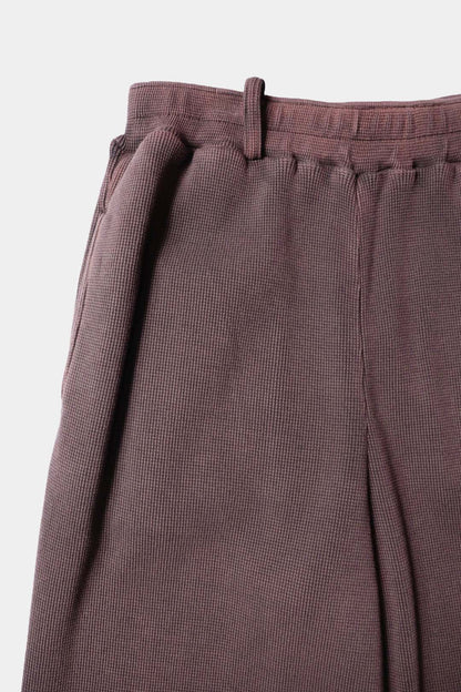 26SS【KANEMASA PHIL. 】18G Garment Dye Pants / BROWN PIGMENT