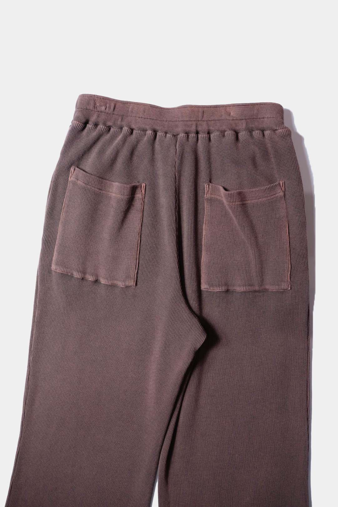 26SS【KANEMASA PHIL. 】18G Garment Dye Pants / BROWN PIGMENT
