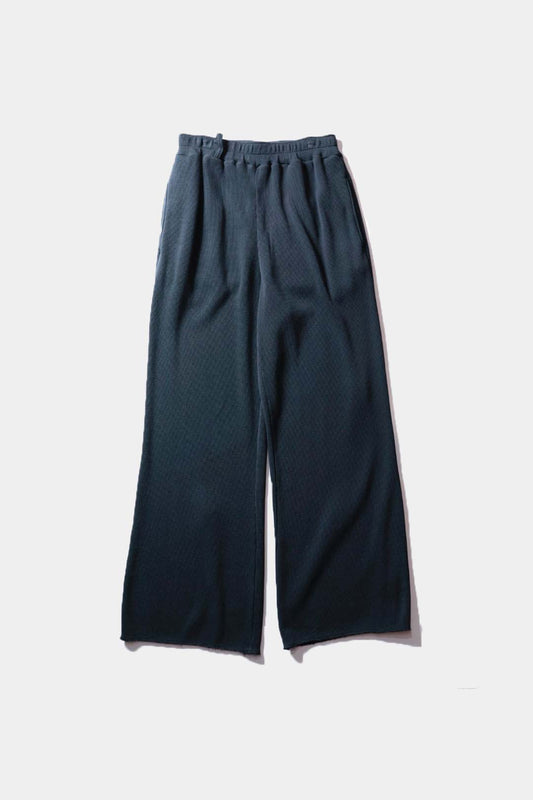 26SS【KANEMASA PHIL. 】18G Garment Dye Pants / BLACK DYE