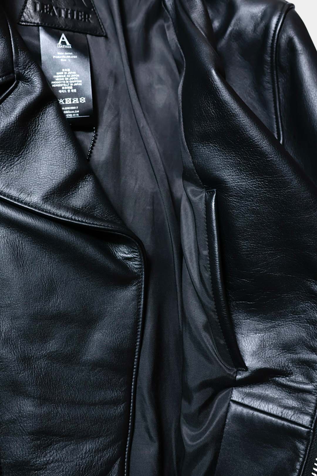 A LEATHER】MOTO JACKET – Mo
