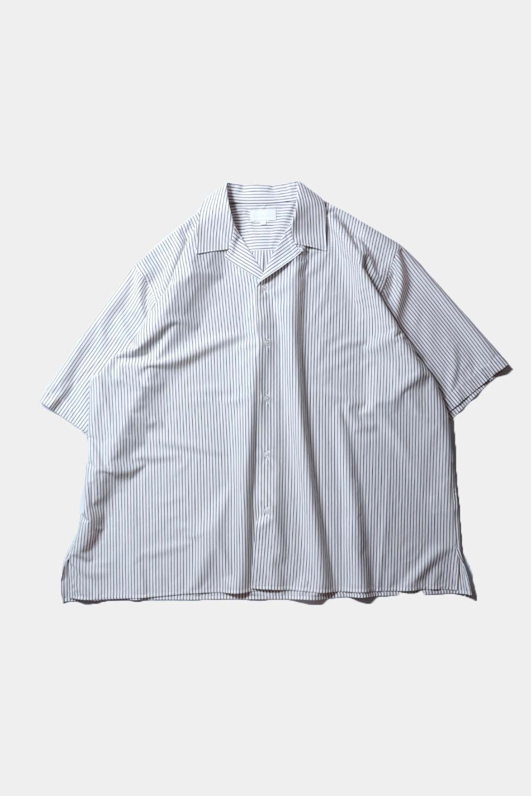 26SS【KANEMASA PHIL.】46G Stripe Ether Shirt / PS BLACK