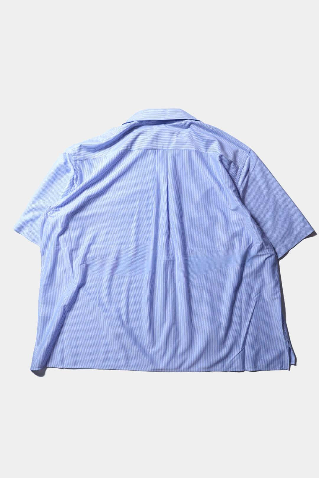 26SS【KANEMASA PHIL.】46G Stripe Ether Shirt / BLUE