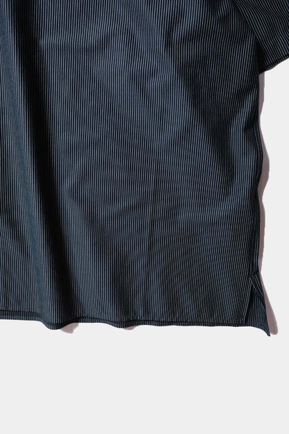 26SS【KANEMASA PHIL.】46G Stripe Ether Shirt / BLACK
