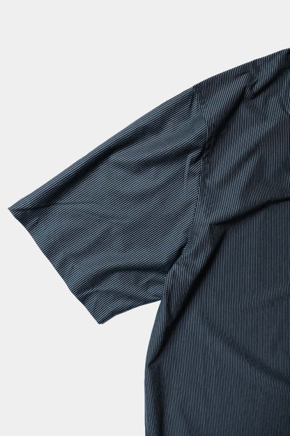 26SS【KANEMASA PHIL.】46G Stripe Ether Shirt / BLACK