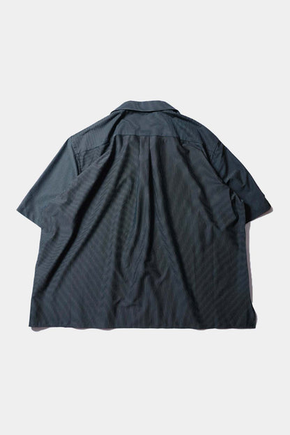 26SS【KANEMASA PHIL.】46G Stripe Ether Shirt / BLACK