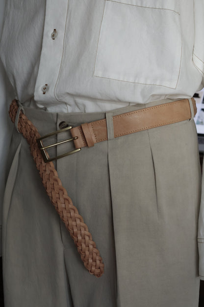 26SS【Post Production】Mesh - Belt / Alaska Natural × Gold