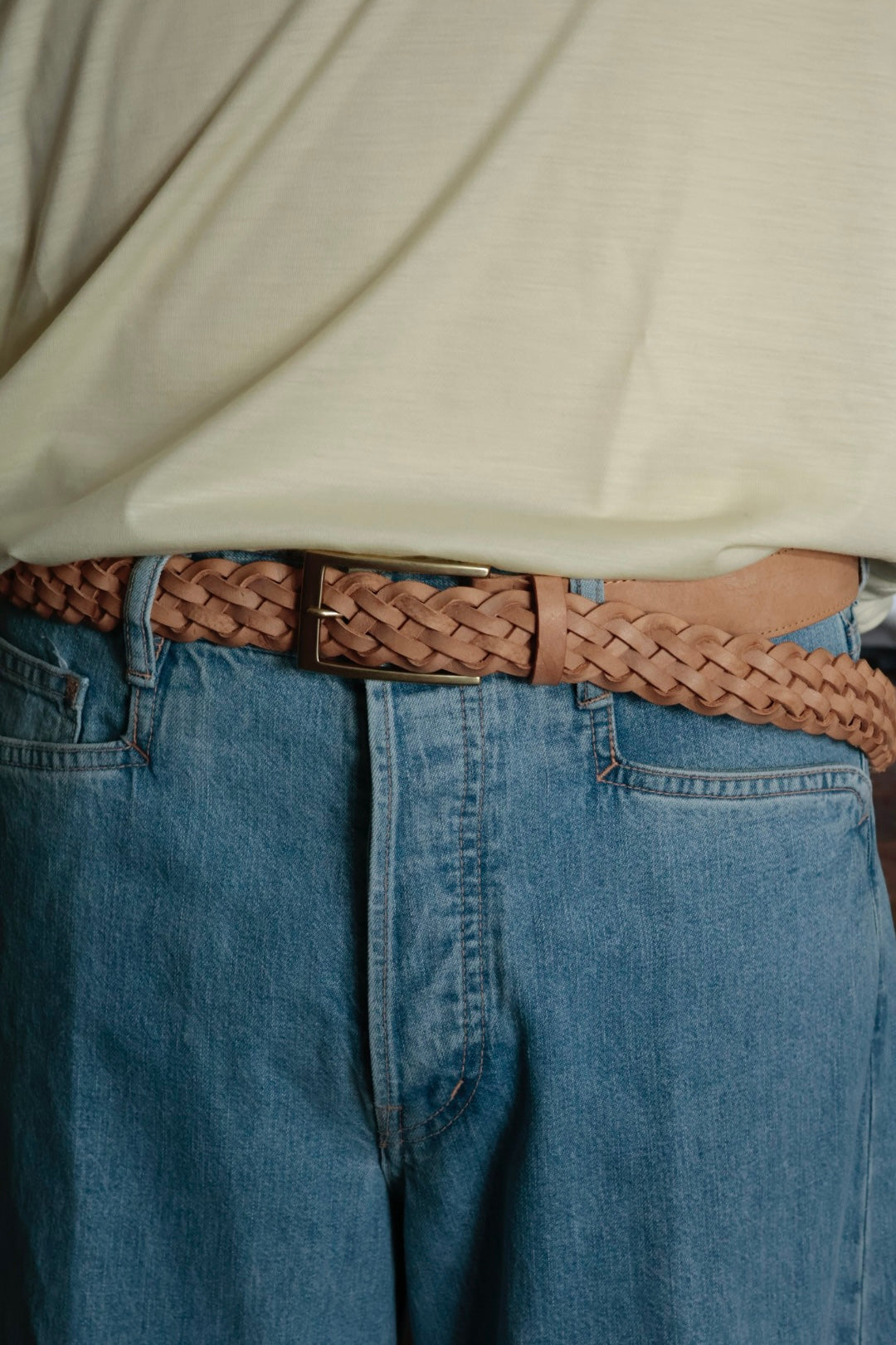 26SS【Post Production】Mesh - Belt / Alaska Natural × Gold