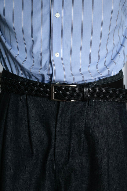 26SS【Post Production】Mesh - Belt / Embossed Vachetta Black-Silver