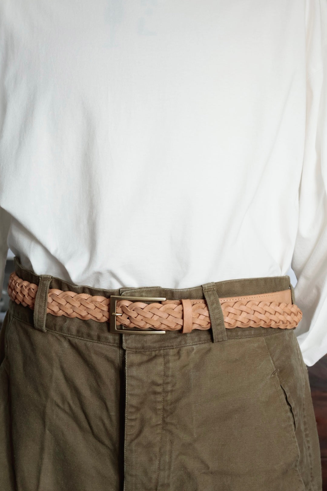 26SS【Post Production】Mesh - Belt / Alaska Natural × Gold