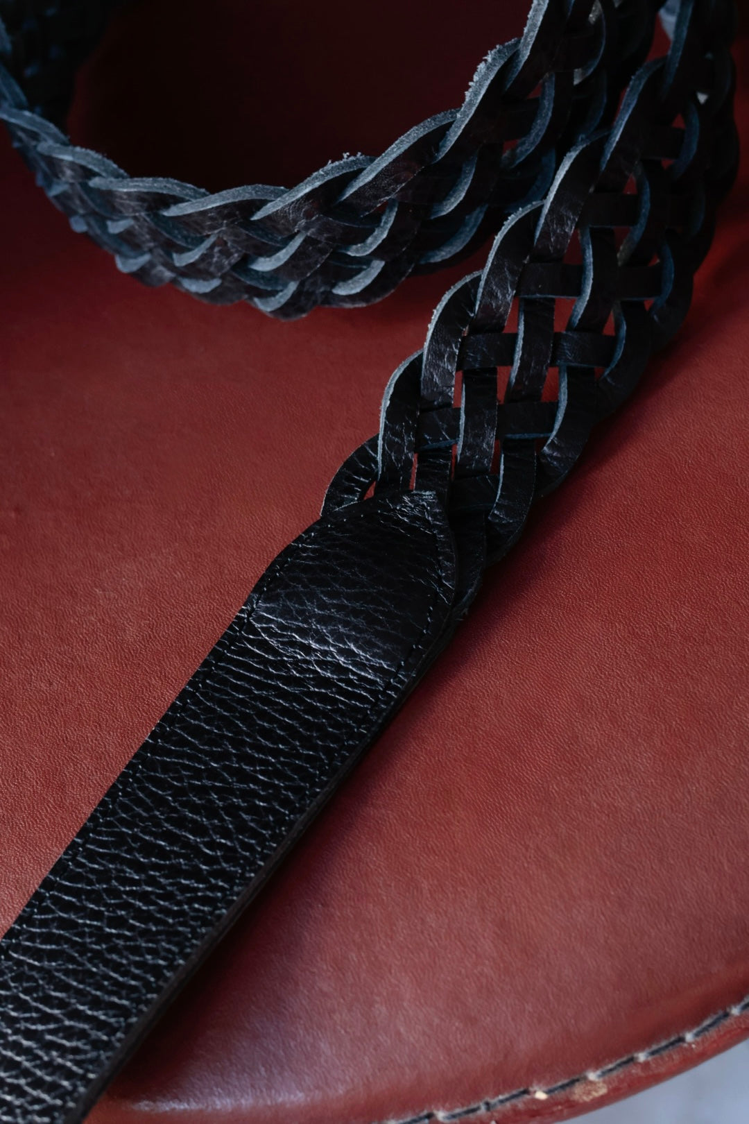 26SS【Post Production】Mesh - Belt / Embossed Vachetta Black-Silver