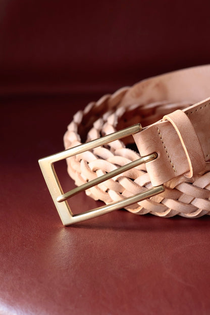 26SS【Post Production】Mesh - Belt / Alaska Natural × Gold
