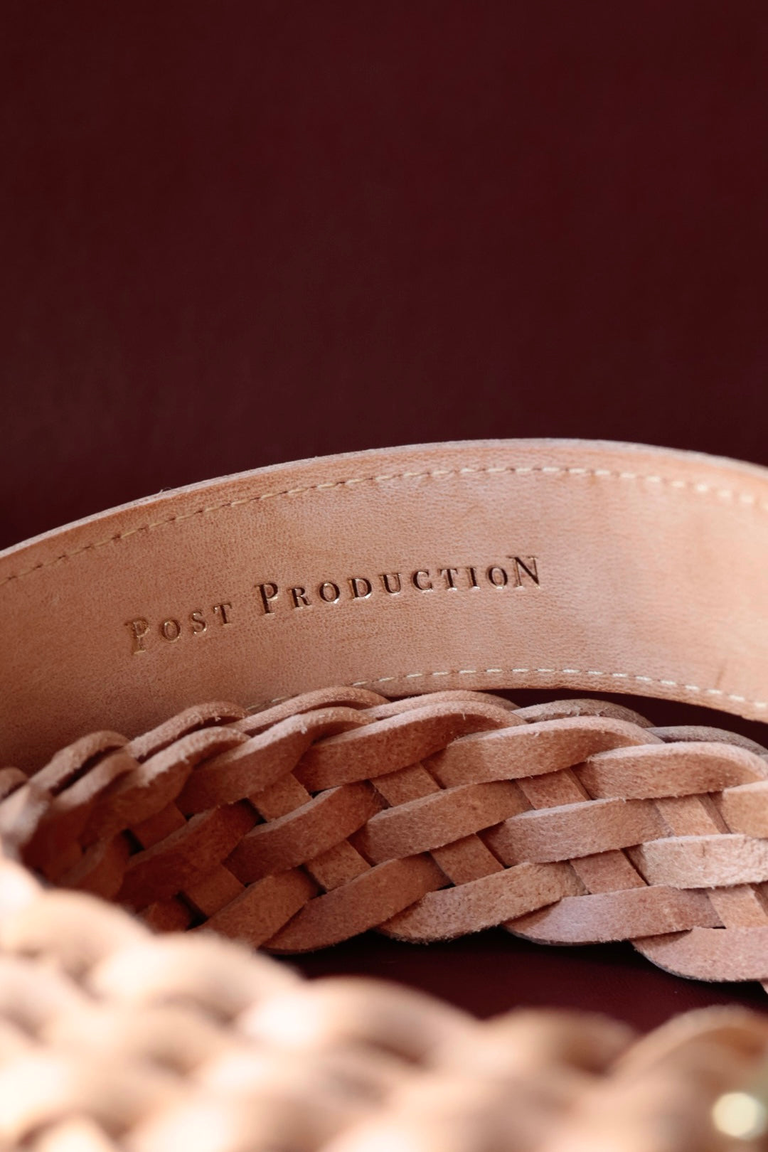 26SS【Post Production】Mesh - Belt / Alaska Natural × Gold