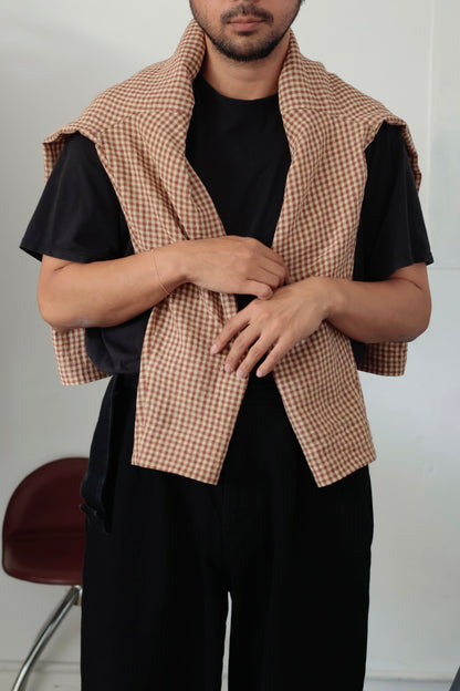 26SS【Cale】Lime Indigo Cotton Silk Shirt