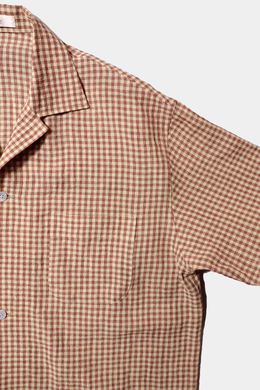 26SS【Cale】Lime Indigo Cotton Silk Shirt
