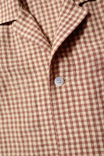 26SS【Cale】Lime Indigo Cotton Silk Shirt
