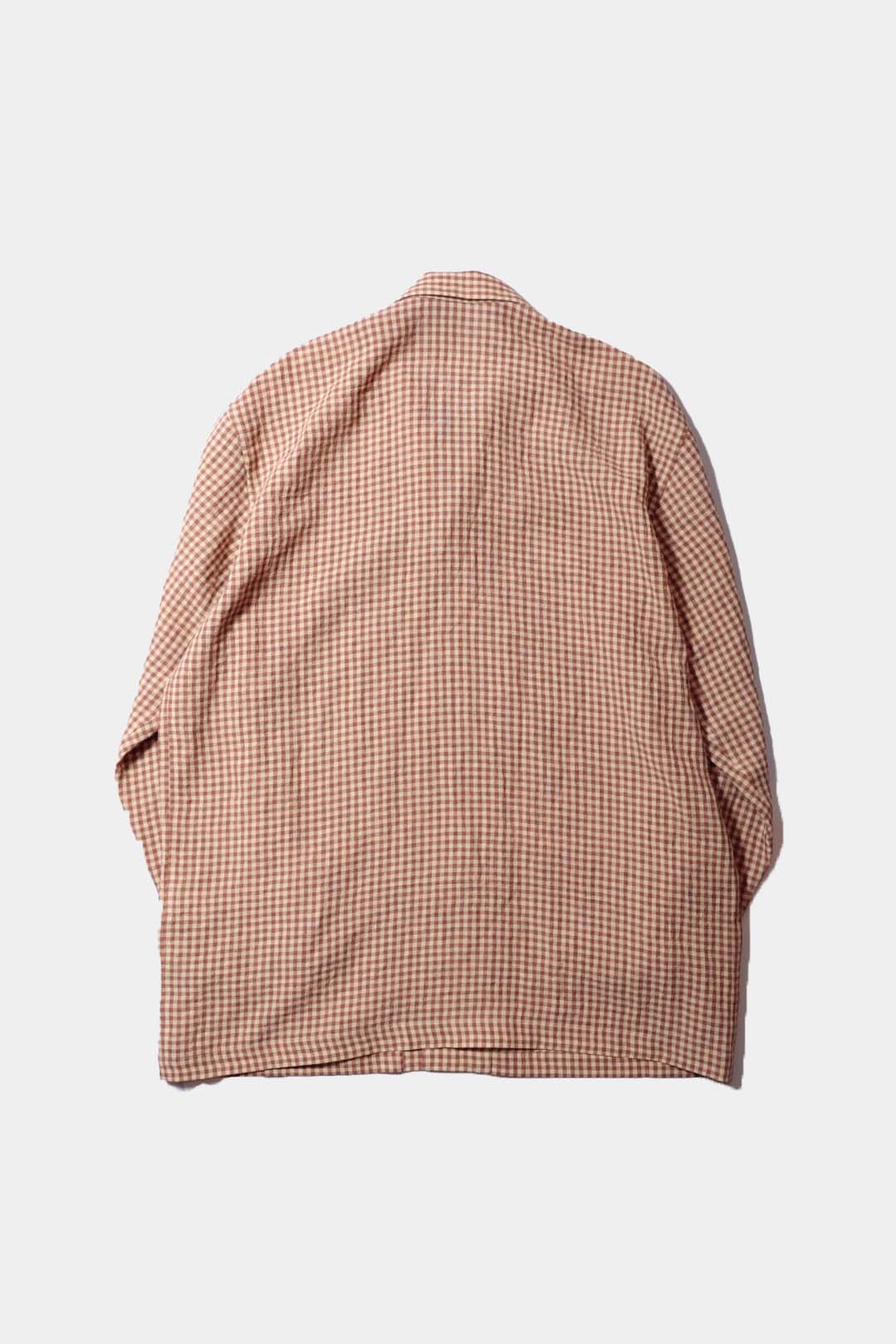 26SS【Cale】Lime Indigo Cotton Silk Shirt