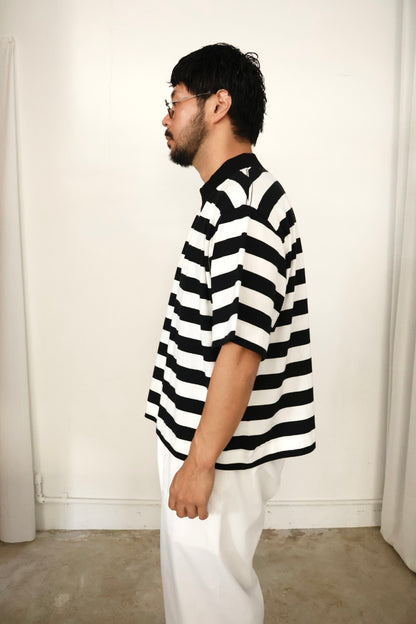 26SS【KOOKY ZOO 】JUVENILE BORDER TEE  (WHITE × BLACK)