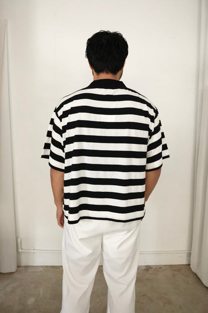 26SS【KOOKY ZOO 】JUVENILE BORDER TEE  (WHITE × BLACK)