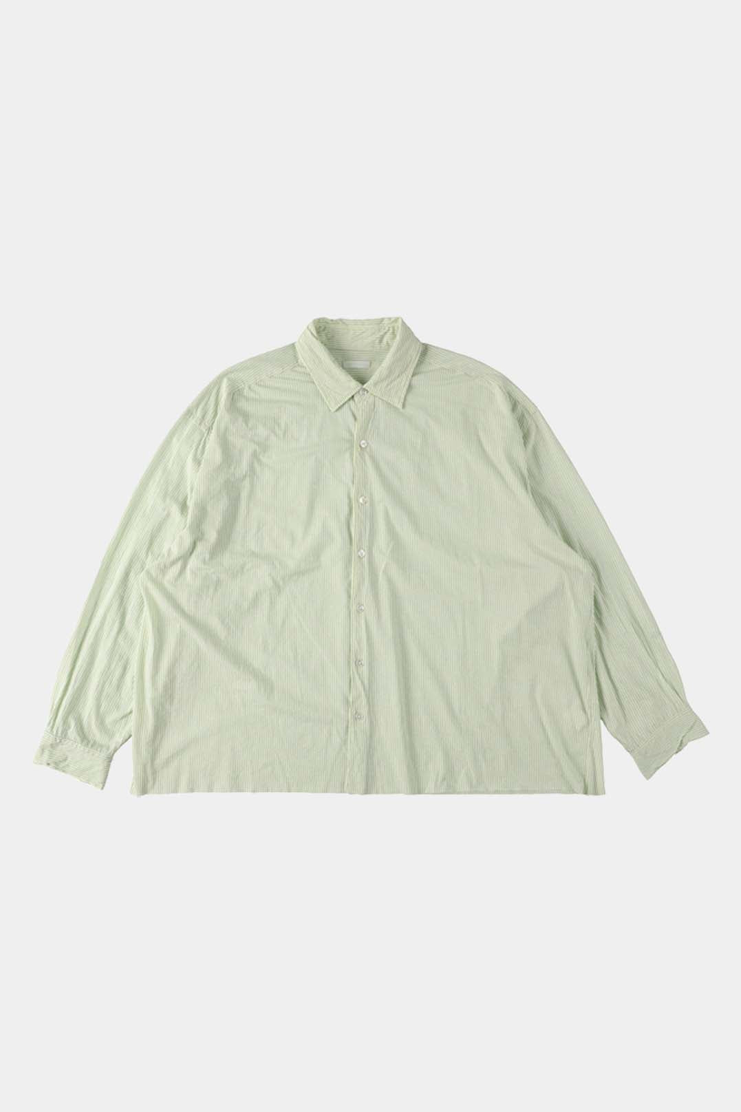 【KANEMASA PHIL.】46G Stripe Artisan Shirt