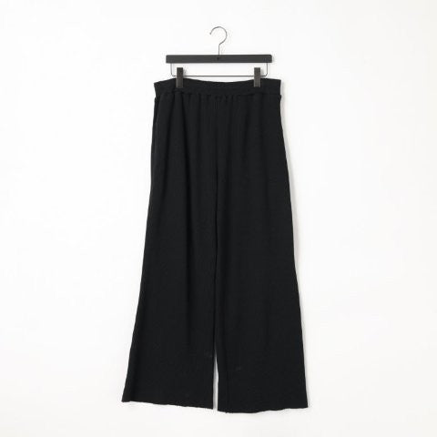 【KANEMASA PHIL. 】18G Waffle Pants / BLACK sulfur dye